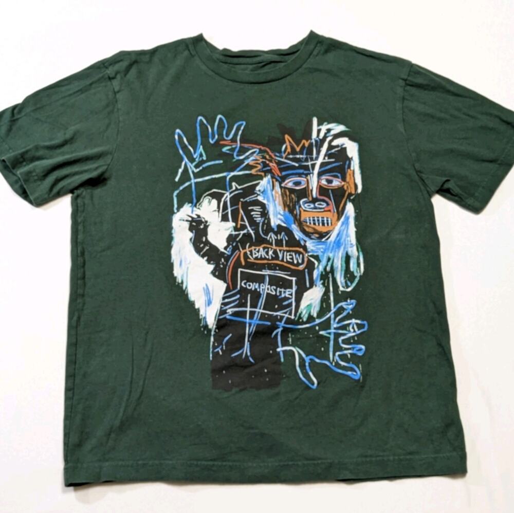Gap x Jean-Michel Basquiat Art Portrait T Shirt Size Medium Ripple Junction